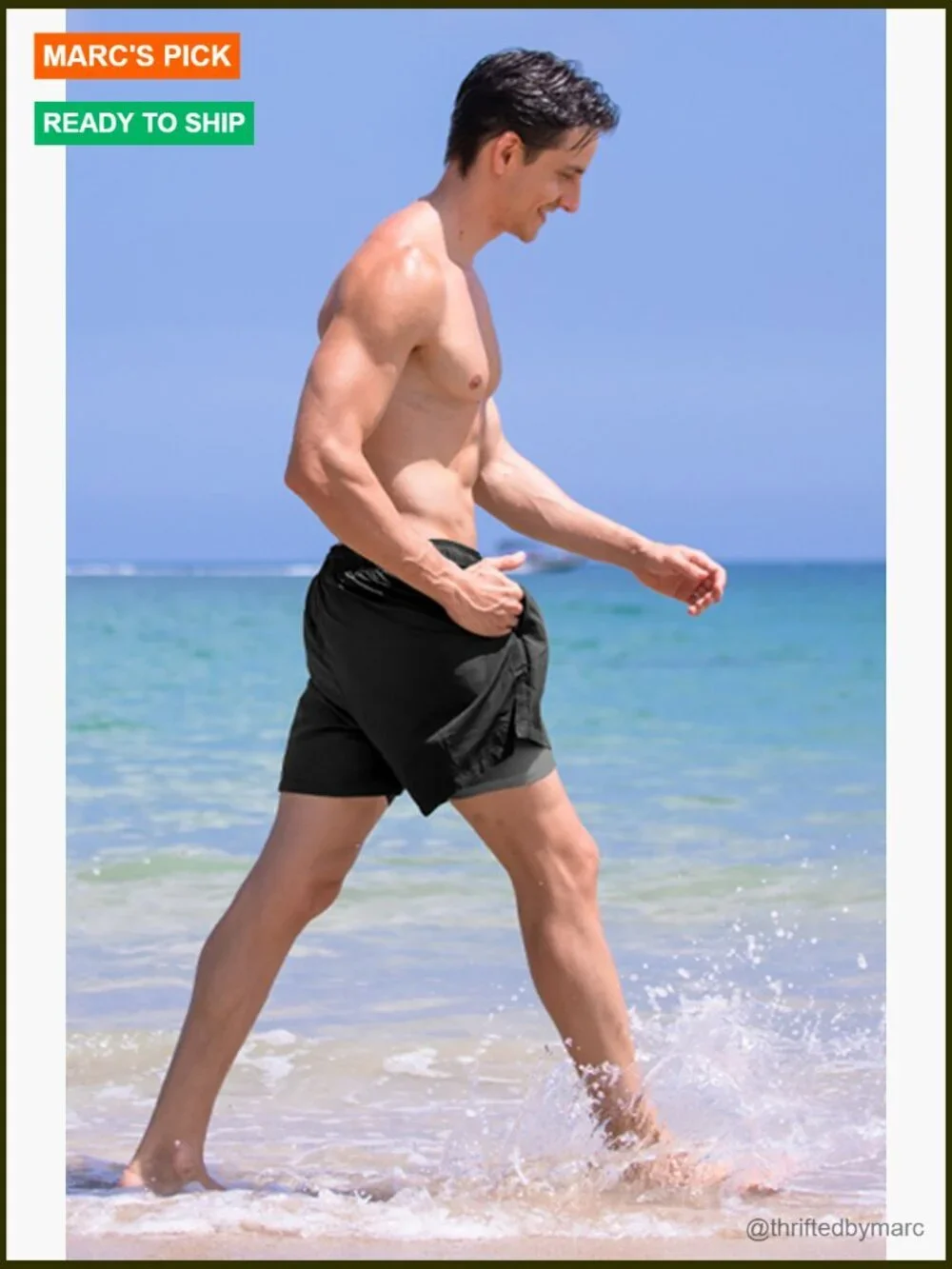 Men's Quick Dry Swim Trunks 5